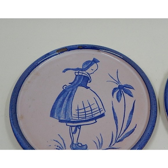 Waechtersbach Glazed Pottery German Figural Coaster Set of 4 - Picture 4 of 8